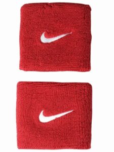 Muñequera Nike Swoosh Singlewide Rojo/Blanco
